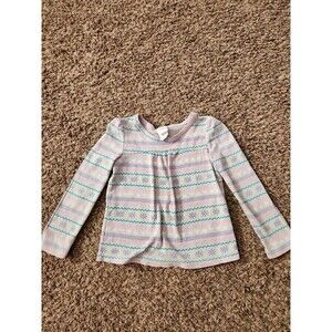 Cinco girls winter theme print long sleeve short